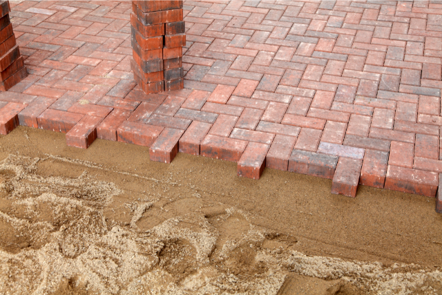 Block paving driveway